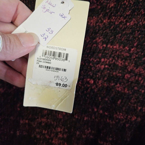 Sejour NWT sweater red and black marled - Picture 4 of 5
